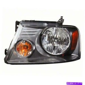 USwbhCg wbhCgW /VhEO[ghCo[2007-2008tH[hF-150 Lariat / HarleyɃtBbg Headlight w/Shadow Gray Trim Left Driver Fits 2007-2008 Ford F-150 Lariat/Harley