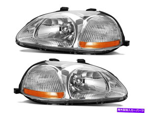 USwbhCg wbhCgwbhv96 - 98VrbNhCoqyAZbgp Headlights Headlamps Replacement for 96 - 98 Civic Driver Passenger Pair Set