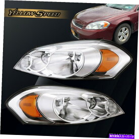 USヘッドライト クリアレンズヘッドライトセット2006-2013シボレーインパラドライバー/助手席側 Clear lens Headlight Set For 2006-2013 Chevrolet Impala Driver/Passenger Side