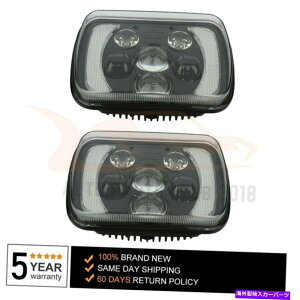 USwbhCg yA5 "x 7" 6 "x 7"ɂ̓[r[DRLfCG[^[MCgwbhCg Pair 5"x7" 6"x7" Hi Low Beam DRL Demo Eyes Yellow turn signal light head light