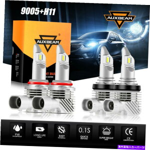 USwbhCg Combo H11 9005 LEDwbhCg̓d̃nC[r[Cg2015-2019 Combo H11 9005 LED Headlight Bulbs High Low Beam Light for Chevy Tahoe 2015-2019