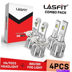 USwbhCg LasfitR{H4 / 9003 + 880 LEDwbhCg+tHOvd10000LM 100W邢 LASFIT Combo H4/9003+880 LED Headlight+Fog Light Bulbs 10000LM 100W Bright White