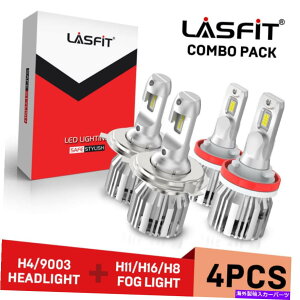 USwbhCg g^^R}Xcĥ߂̃R{LEDwbhCgd9003 H4tHOCgH16 Combo LED Headlight Bulbs 9003 H4 Fog Light H16 for Toyota Tacoma Yaris Tundra