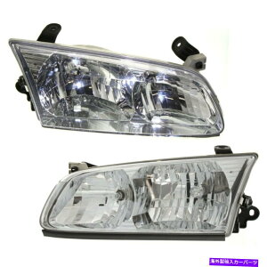 USwbhCg Headlight 2000-2001g^JZ_̂߂̃ZbTdCapa 2pcōE Headlight Set For 2000-2001 Toyota Camry Sedan Left and Right With Bulb CAPA 2Pc