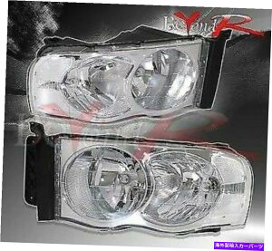 USwbhCg 02-05 Dodge RAM 1500 2500 3500 3500 3500 3500 3500 3500 3500 3500 For 02-05 Dodge Ram 1500 2500 3500 Crystal Chrome Housing Truck Headlights Lamp