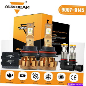 USwbhCg FORD F-150 1999-2003 AUXBeam LED CANBUSwbhCg+tHOCg9007 9145R{ For Ford F-150 1999-2003 AUXBEAM LED Canbus Headlight+ Fog Light 9007 9145 Combo