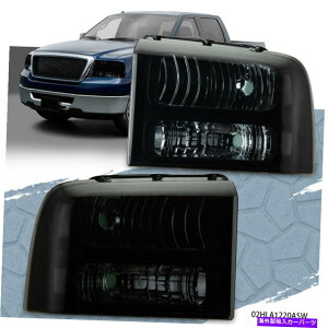 USwbhCg NAR[i[X[N/ubNwbhCgtBbg05-07 F250 F350 F550 F550X[p[f[eB Clear Corner Smoke/Black Headlights Fit 05-07 F250 F350 F450 F550 Super Duty
