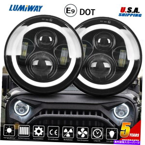 USwbhCg g^FJ CRUISER 7INCH LEDwbhCg[r[DRLCgH4 H13 2s[X For Toyota FJ Cruiser 7inch LED Headlight High Low Beam DRL Lights H4 H13 2Pcs