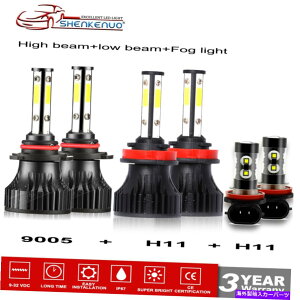 USwbhCg Subaru WRX / STI̍r[tHOv̂߂6000K 9005 H11 LEDLbg 6000K 9005 H11 LED Kit For Subaru WRX/STI High Low Beam Fog Light Running Lights