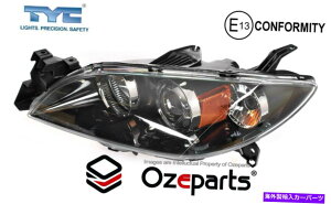 USwbhCg LH LHSnhCgviubNj̓}c_3 BK 4hAZ_2003~2009 LH LHS Left Hand Head Light Lamp (Black) For Mazda 3 BK 4 Door SEDAN 2003~2009