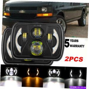 USwbhCg 5×7 "7x6C`̒`LEDwbhCgW / DRLtBbgV{[GNXvX1500 2500 3500 5X7" 7x6 inch Rectangle LED Headlight w/DRL Fit Chevrolet Express 1500 2500 3500