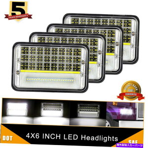 US�w�b�h���C�g 4�s�[�X4x6 LED�w�b�h���C�gPeterBilt KW�t�H�[�h�v���[�uChevy GMC�̂��߂�Hi / Lo�V�[���r�[�� 4PCS 4x6 LED Headlights Hi/Lo Sealed Beam For Peterbilt KW Ford Probe Chevy GMC�y���s�A���i�z