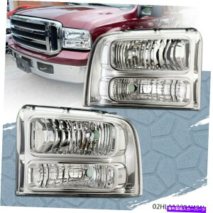 USwbhCg NAR[i[NA/NwbhCgtBbg2005-2007tH[hF250 F350X[p[f[eB Clear Corner Clear/Chrome Headlights Fit 2005-2007 Ford F250 F350 Super Duty