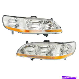USwbhCg wbhCg98-2000z_AR[hhCo[Əȑ Headlight Set For 98-2000 Honda Accord Driver and Passenger Side
