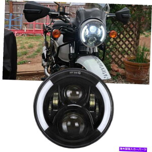 USwbhCg 7 "2018N2018Ñ^[VOiLEDvWFN^[̃wbhCgW /^[MHiryal Enfield Himalayan 7" LED Projector Headlight W/ Turn Signal For 2018 2018 Royal Enfield Himalayan