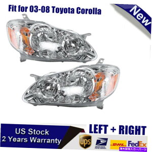 USwbhCg Toyota Corolla for Diamond Headlightswbhv̎ւ For Toyota Corolla 03/04/05/06/07/08 Diamond Headlights Head Lamps Replacement