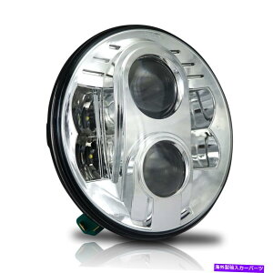 USwbhCg W[vwrangler cj tj jk̂߂1Eh7C`LEDvWFN^[NwbhCg One Round 7 Inch LED Projector Chrome Headlight for Jeep Wrangler CJ TJ JK