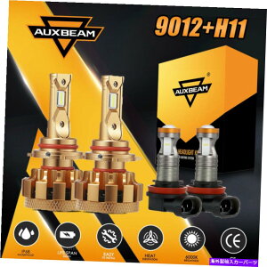 USwbhCg Dodge Challenger 2015-19 F16PtHOv̂߂AuxBeam 9012 + H11 LED̃wbhCg̓d AUXBEAM 9012+H11 LED Headlight Bulbs For Dodge Challenger 2015-19 F16P Fog Light