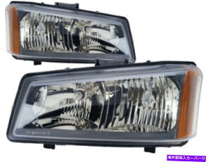 USwbhCg 2003N2004ÑV{[SilveradowbhCgyAZbg For 2003 2004 Chevrolet Silverado Headlights Pair Set