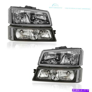 USwbhCg 2003N2006ÑV{[Silverado Avalanche 2500HD̂߂̃yAubNNAwbhCgAssy Pair Black Clear Headlights ASSY For 2003-2006 Chevy Silverado Avalanche 2500HD