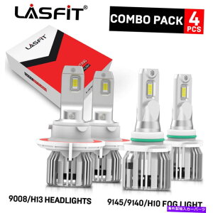USwbhCg Dodge Ram 1500 2500 3500 2010-2012̂߂4xR{H13 9145 LEDwbhCgtHOCg 4x Combo H13 9145 LED Headlight Fog Light for Dodge RAM 1500 2500 3500 2010-2012
