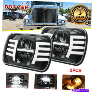 USwbhCg 5×7 "7×6"C`LED DRLwbhCg4700 4800 4900 8100 5X7"7x6" INCH LED DRL Headlights For International Harvester 4700 4800 4900 8100