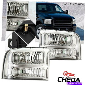 USwbhCg NAR[i[NA/NwbhCg2005-2007tH[hF250 F350X[p[f[eB Clear Corner Clear/Chrome Headlights For 2005-2007 Ford F250 F350 Super Duty