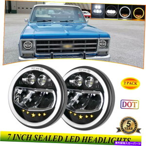 USwbhCg 180W 2{7 "vWFN^[LEDwbhCg12V / 24V HI LOr[fAJ[n[DRL 180W 2x 7" Projector LED Headlights 12V/24V Hi Lo Beam with Dual Color Halo DRL