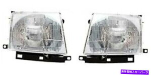 US�w�b�h���C�g 97-00 Tacoma 2WD 98-00 4WD�h���C�o�[���p�X�T�C�h���w�b�h���C�g�A�Z���u���i�y�A�j Fits 97-00 Tacoma 2WD 98-00 4WD Driver & Pass Side Headlight Assemblies (Pair)�y���s�A���i�z
