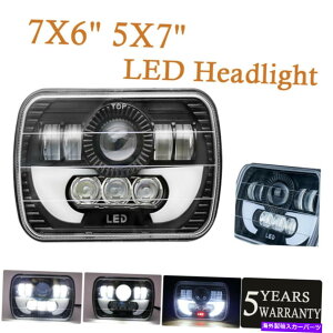 US�w�b�h���C�g Jeep Cherokee Toyata�̂��߂̍ŐV�̍ł����邢300W 7x6 5x7 LED�w�b�h���C�gDRL Newest Brightest 300W 7X6 5X7 LED Headlight DRL For Jeep Cherokee Toyata�y���s�A���i�z