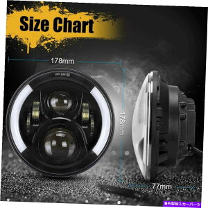 USwbhCg 7C`300W LEDwbhCgHI LO BLACK̃n[[z_}nDUCATII[goC 7 inch 300W LED Headlight Hi lo Black for Harley Honda Yamaha Ducati Motorcycle