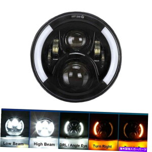 USwbhCg 7 "n[[[hLOGNgXg[gOCĥ߂LEDvWFN^[wbhCg^[VOi 7" LED Projector Headlight Turn Signal For Harley Road King Electra Street Glide