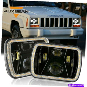 US�w�b�h���C�g AuxBeam H6054 7x6 Savana Express 1500 2500 3500�̂��߂̃w�b�h���C�g�̓V�g�̖ڂ𓱂��܂��� AUXBEAM H6054 7x6 LED Headlight Angel Eyes For Savana Express 1500 2500 3500�y���s�A���i�z