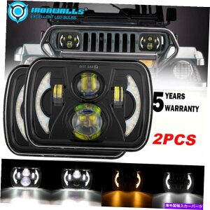 USwbhCg 2PS 5×7 7×6 LEDwbhCgvWFN^[tBbgW[vO[86-95 YJ`FL[XJ 84-01 2ps 5X7 7x6 LED Headlight Projector Fit Jeep Wrangler 86-95 YJ Cherokee XJ 84-01