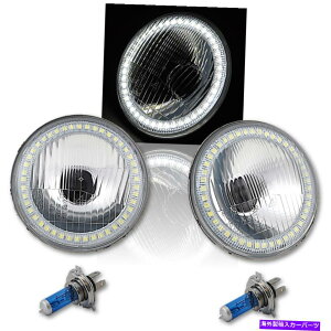 USwbhCg 5-3 / 4zCgXgbNSMD LEDnnQdvwbhCgVg̃yA 5-3/4 White Stock SMD LED Halo Halogen Light Bulb Lamp Headlight Angel Eye Pair