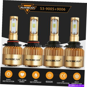 USwbhCg Hyundai Sonata 1995-2019 9005 9006 LEDwbhCgd4x AUXBEAM For Hyundai Sonata 1995-2019 9005 9006 LED Headlights High Low Bulbs 4x
