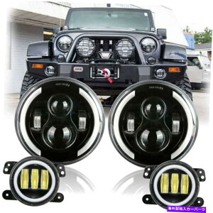 USwbhCg 7 "LEDwbhCgDRL + 4" LEDtHOv6000KtBbgW[vO[JK / JKU 7" LED Headlight DRL +4" LED Fog Lights 6000k fit Jeep Wrangler JK/JKU