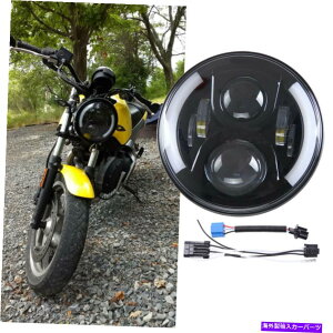 USwbhCg 7 "n[[_rbh\}nz_hDJeBgCAtI[goĈ߂7"C`LEDwbhCg 7" Inch LED Headlight For Harley Davidson Yamaha Honda Ducati Triumph Motorcycle