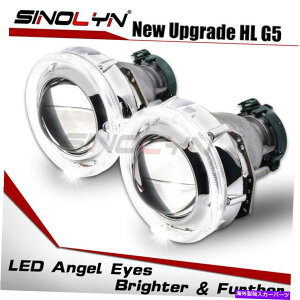 USwbhCg 3.0 G5-R LEDVg̖DRL Halo D2SԂHIDoCLZmvWFN^[YwbhCg 3.0 G5-R LED Angel Eyes DRL Halo D2S Car HID Bi-xenon Projector Lens Headlight