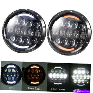 USwbhCg 7C`XCb`obNEhLEDwbhCgDRL HI / LOr[97-17 Wrangler JK TJ FJ 7 Inch Switch back Round LED Headlights DRL Hi/Lo Beam 97-17 Wrangler JK TJ FJ