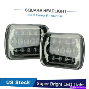 USwbhCg 2s[X5 "x7" 6 "x7" Hi-Lo Beam DRLXNGAwbhCgAZujo[TH4 LED 2pcs 5"x7" 6"x7" Hi-Lo Beam DRL square headlight assembly universal H4 LED