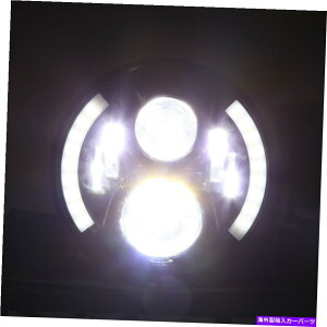 USwbhCg 7 "n[[_rbh\I[goCXg[gOCht@bg{[CAĴ߂LED DRLn[wbhCg 7" LED DRL Halo Headlight for Harley Davidson Motorcycle Street Glide Fatboy US