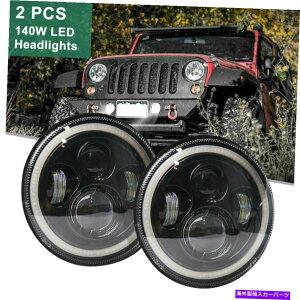 USwbhCg 7C`vJK TJ LJEhwbhCgJK TJ LJ 97-17 LEDvANZT[US 7inch Wrangler JK TJ LJ Round Headlights JK TJ LJ 97-17 LED Lamp Accessories US