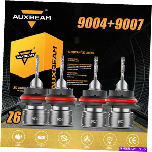 USwbhCg Auxbeam CSPR{9004 + 9007 LEDwbhCgdLbg[r[̃t@Xv AUXBEAM CSP Combo 9004+9007 LED Headlight Bulbs Kit High Low Beam FANLESS Lamps