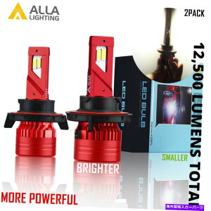 USヘッドライト アレイライティングホワイトLED H13 HDライト電球プラグアンドプレイ直接の交換、ペア Alla Lighting White LED H13 hd-light Bulb Plug and Play Direct Replacement,Pair