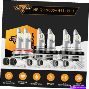 USwbhCg 19005 + H11 + H11 LEDwbhCgLbgHONDA ACCORD 2013-2015̂߂̍/+tHOCg 9005+H11+H11 LED Headlight Kit High/Low + Fog Lights For Honda Accord 2013-2015