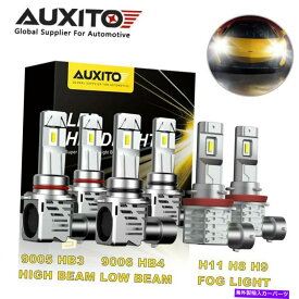 USヘッドライト AUXITO 9005 9006 LEDヘッドライト6500K H11フォグ電球2004-13 AUXITO 9005 9006 LED Headlight 6500K H11 Fog Light Bulbs for Honda Civic 2004-13