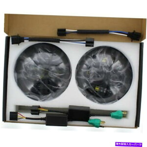 USwbhCg W[vO[7C`Ehɂ̓[r[LEDwbhCgA1440r Jeep Wrangler 7 Inch Round Hi Low Beam LED Headlights, 1440R