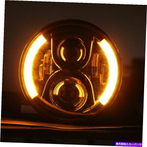 USwbhCg 7 "C`̃I[goCLEDwbhCg̃^[M̂߂̃VOî߂̃VOi 7" inch Motorcycle LED Headlight Turn Signals for Harley Davidson Street Glide