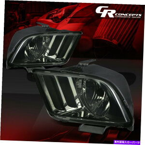 USwbhCg inEWÕNAR[i[̃wbhCg/vLH + RH̃yA05-09tH[h}X^O PAIR OF SMOKED HOUSING CLEAR CORNER HEADLIGHT/LAMPS LH+RH FOR 05-09 FORD MUSTANG